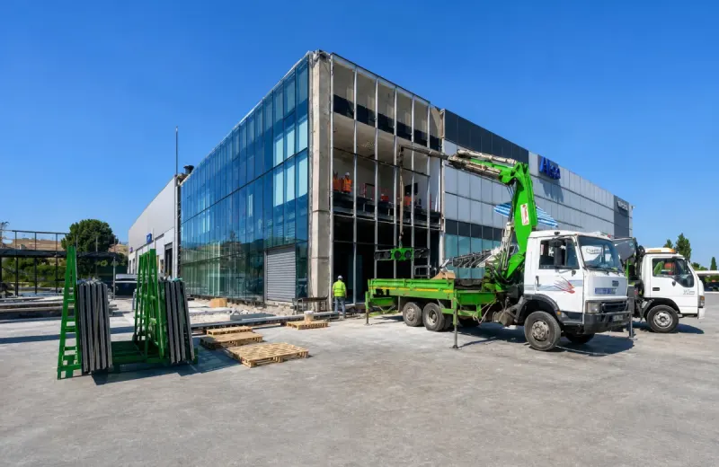 Volvo Showroom Dış Cephe Uygulaması